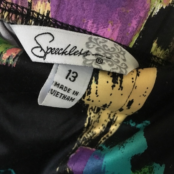 Flower Print Mini Dress Size 13 - Picture 2 of 2